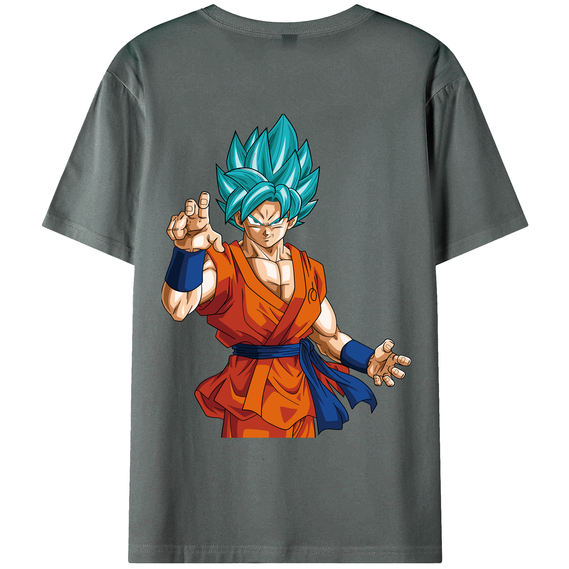 （画像用） ドラゴンボール 孫悟空（そん ごくう）Son Goku カカロット DRAGON BALL Kakarotto 綿100％ メンズ半袖Tシャツ（バックプリント） 通気性